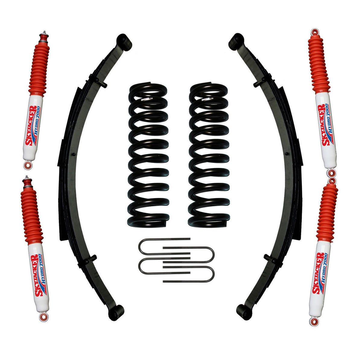 Bronco Suspension Lift Kit 78-79 Ford Bronco w/Shock 4 Inch Lift Incl. Front/Rear Springs Rear U Bolt Kit Skyjacker