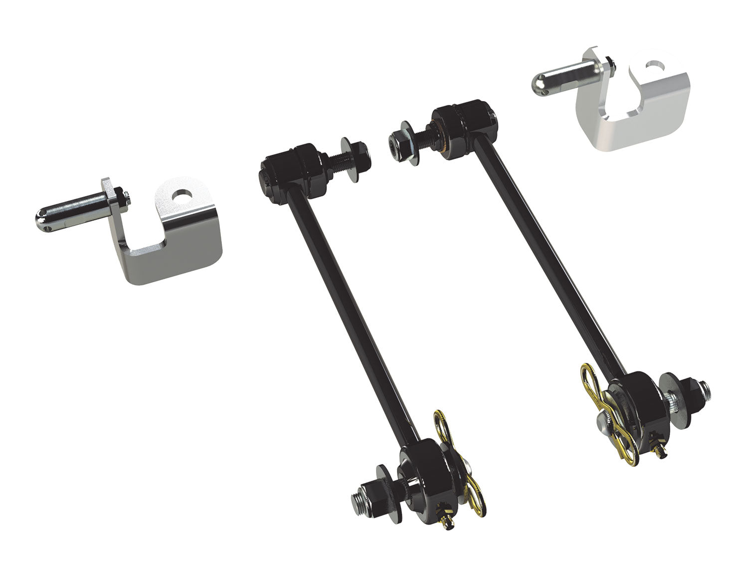 07-18 Wrangler JK 8.5 Inch Front Sway Bar Quick Disconnect Kit 0-2.5 Inch Lift TeraFlex