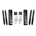 Bronco Suspension Lift Kit 78-79 Bronco w/Shock Black MAX Shocks 6 Inch Lift Incl. Front Coil Springs Rear U Bolt Kit Rear Blocks Skyjacker