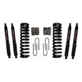 Suspension Lift Kit w/Shock Black MAX Shocks 6 Inch Lift Incl. Front Coil Springs Rear U Bolt Kit Rear Block Skyjacker