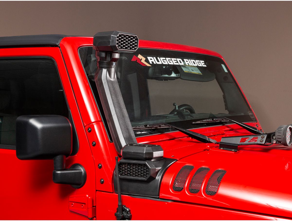 Amfib Low/ High Mount Snorkel Black Jeep Rugged Ridge
