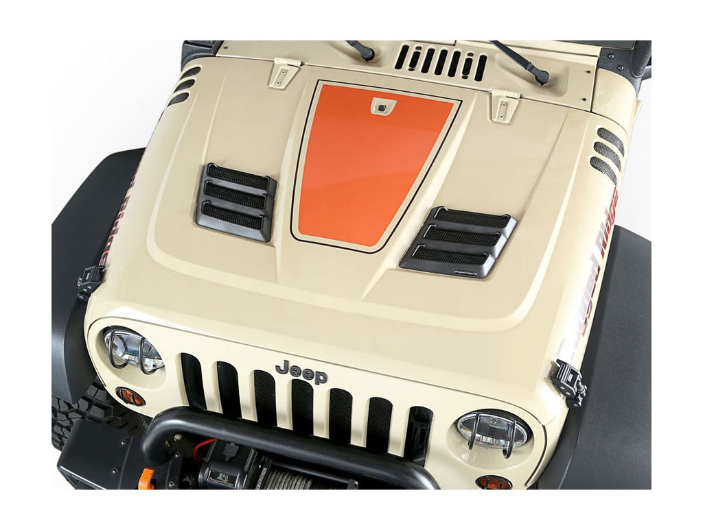 Performance Vented Hood Kit 07-18 Jeep Wrangler JK Rugged Ridge