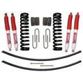 Suspension Lift Kit w/Shock 9 Inch Lift Incl. Front Coil Springs Rear Add-A-Leafs Rear U Bolt Kit Rear Block Skyjacker