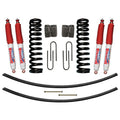 Suspension Lift Kit w/Shock Nitro Shocks 9 Inch Lift Incl. Front Coil Springs Rear Add-A-Leafs Rear U Bolt Kit Rear Block Skyjacker