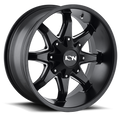 Cast Aluminum Wheels 181 SB-M 20x9 Milled Spokes Satin Black ION Wheels