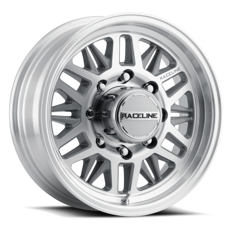 Raceline 451MC Ryno TR Trailer 14x6in / 5X4.5 BP / 0mm Offset / 3.19mm Bore - Machined CC