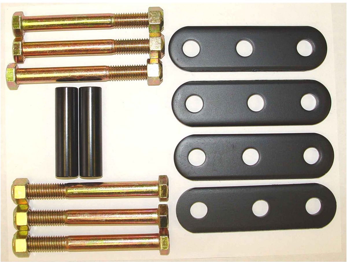 Suspension Leaf Spring Shackle Kit Rear HD 76-86 Jeep CJ Rugged Ridge