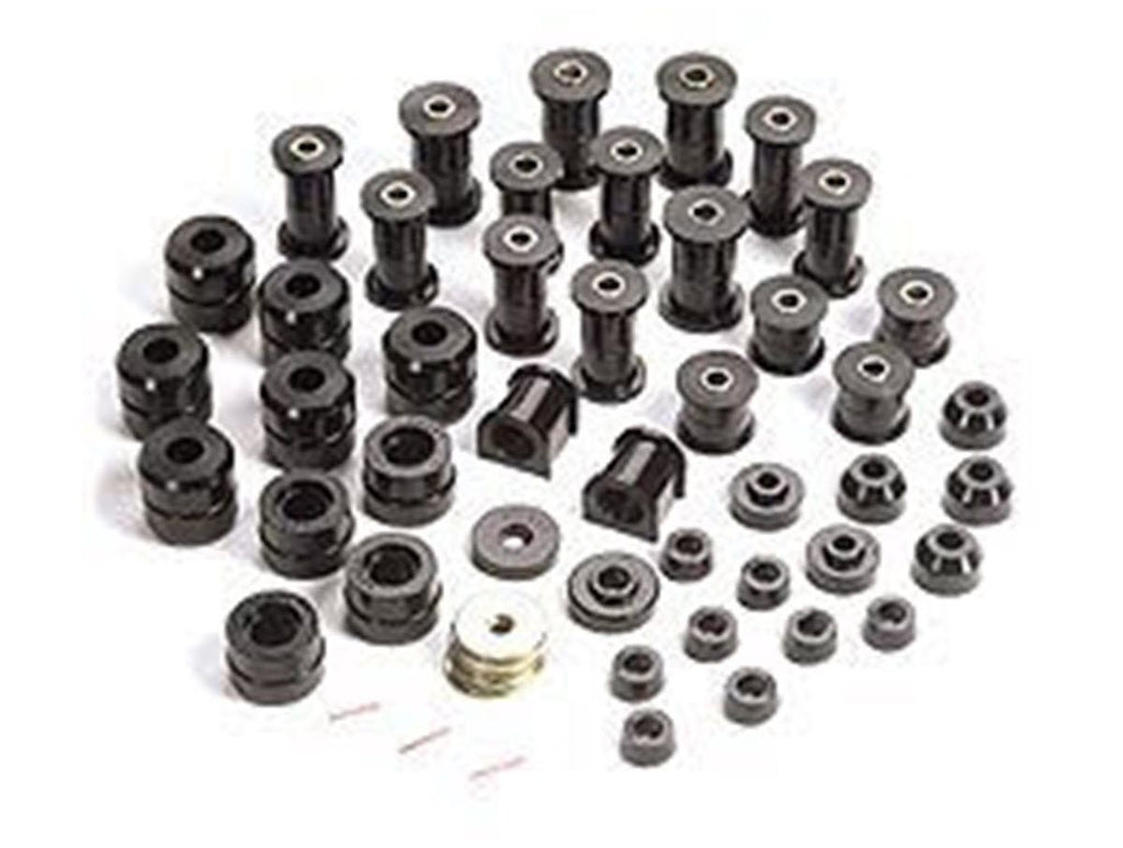 This Red Polyurethane Bushing Kit from Prothane Fits 80-86 Jeep CJ Models. Rugged Ridge