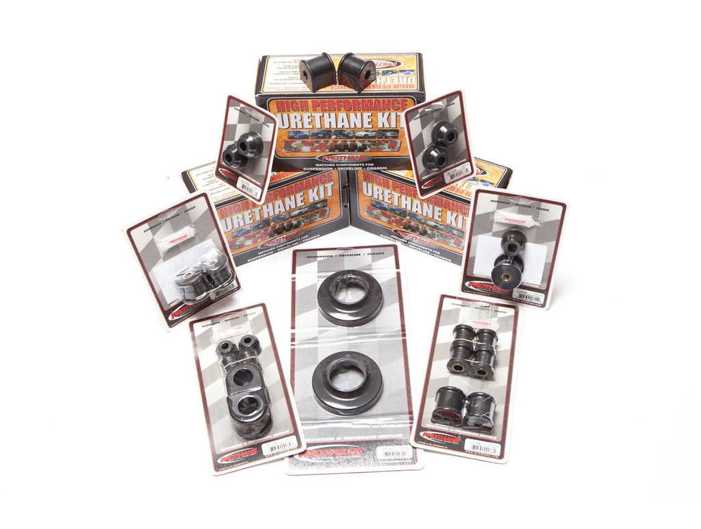 This Red Polyurethane Bushing Kit from Prothane Fits 80-86 Jeep CJ Models. Rugged Ridge