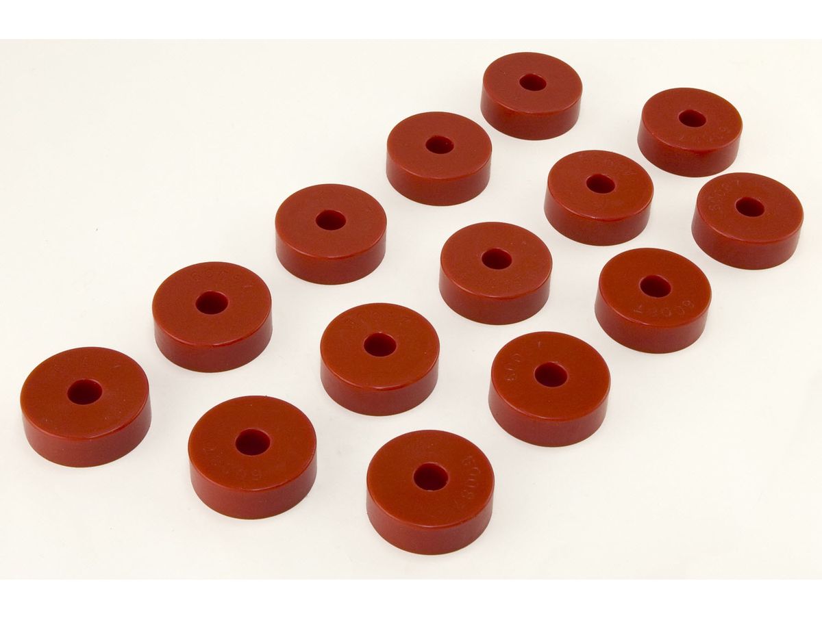 Body Mount Kit Red 14 Pieces 1955-73 CJ by Rugged Ridge