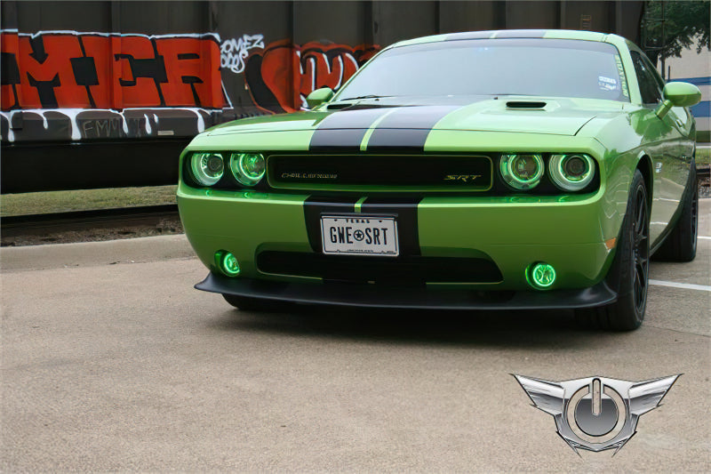 Oracle Dodge Challenger 08-14 Halo Kit (ProjectorHL) - ColorSHIFT w/ BC1 Controller