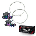 Oracle Jeep Wrangler JL/JT LED Surface Mount Headlight Halo Kit - w/ BC1 Controller