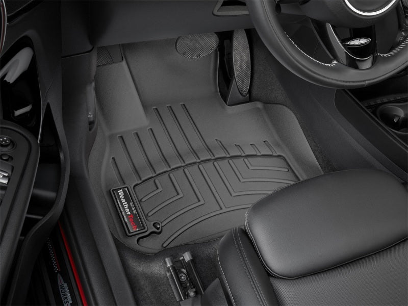 WeatherTech 2017+ Mini Countryman Front FloorLiner - Black (Fits Auto and Manual Trans; FWD and AWD)