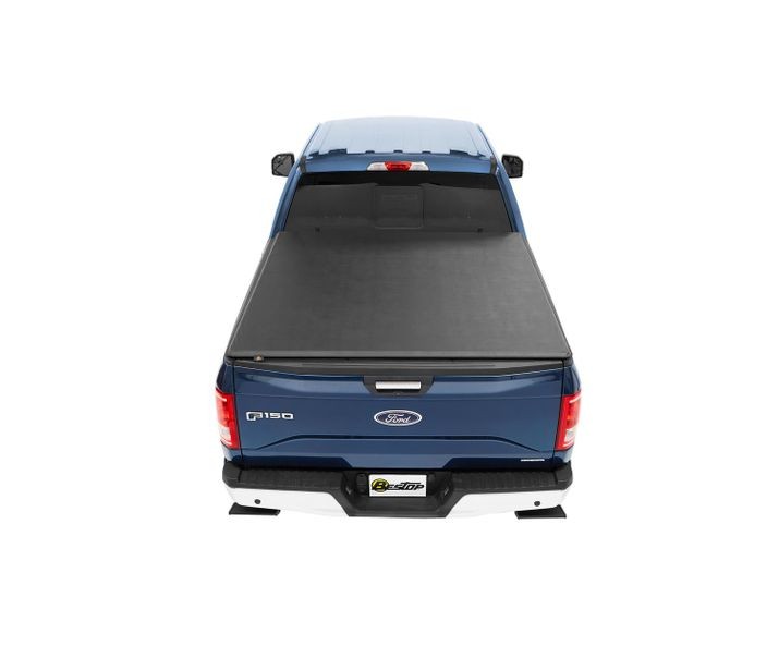 EZ-Roll Soft Tonneau Cover For Ford 2017-2024 F-250/F-350 Super Duty Black Tailgate Spoiler Not Included Bestop
