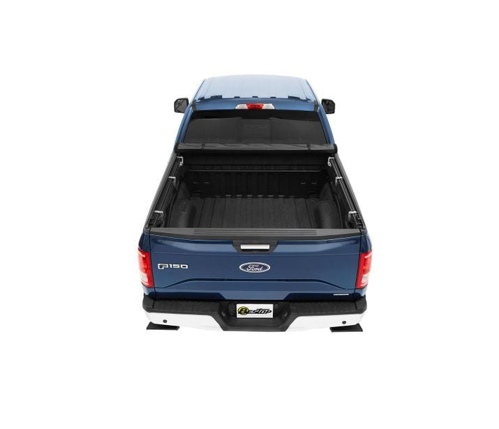 EZ-Roll Soft Tonneau Cover For Ford 2017-2024 F-250/F-350 Super Duty Black Tailgate Spoiler Not Included Bestop