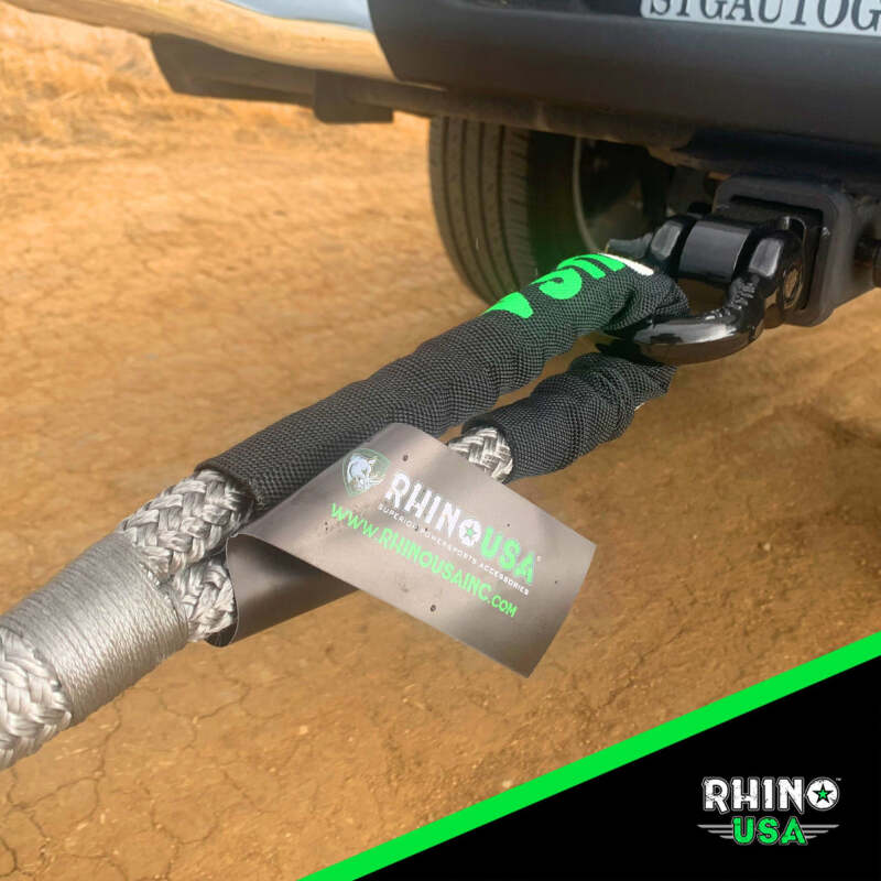 Rhino USA Kinetic Energy Recovery Rope (7/8In X 20Ft) Gray