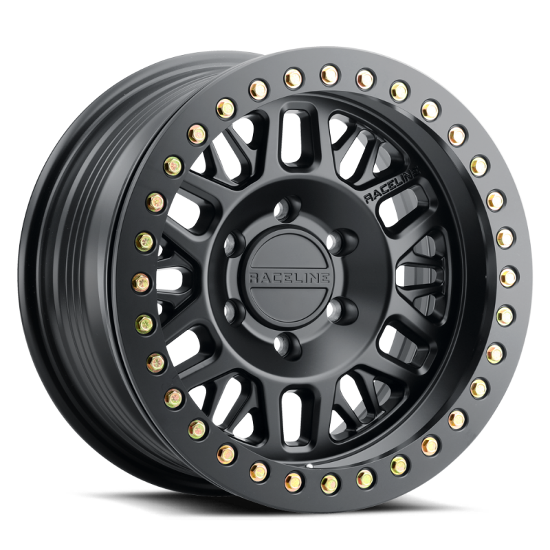 Raceline RT951B Ryno 17x9in / 8x170 BP / -38mm Offset / 130.8mm Bore - Satin Black Beadlock Wheel