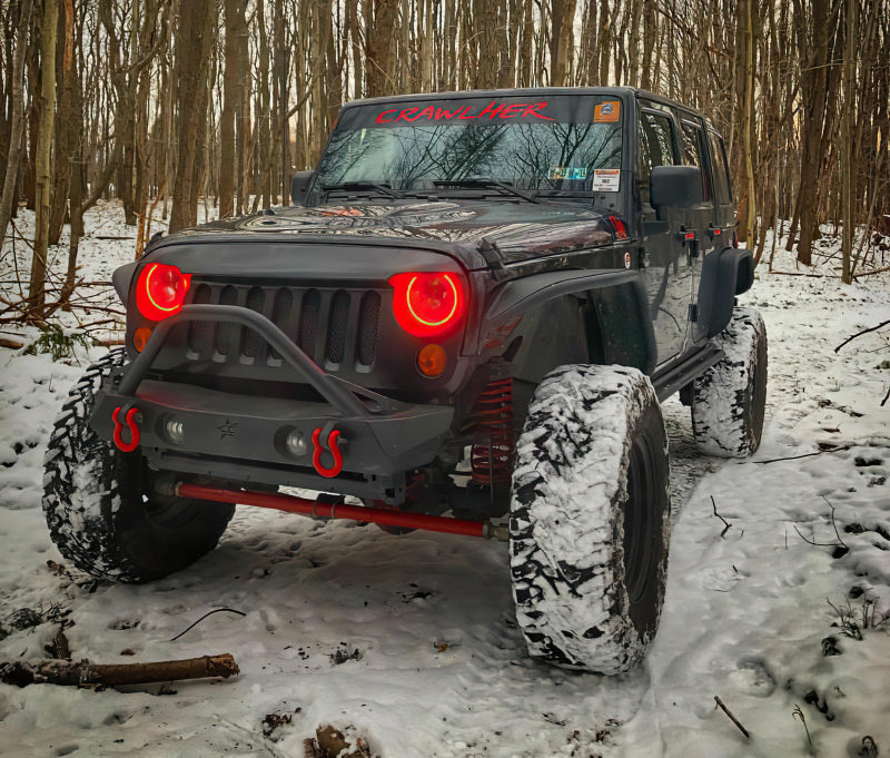 Oracle Jeep Wrangler 07-17 Halo Kit - ColorSHIFT w/ Simple Controller