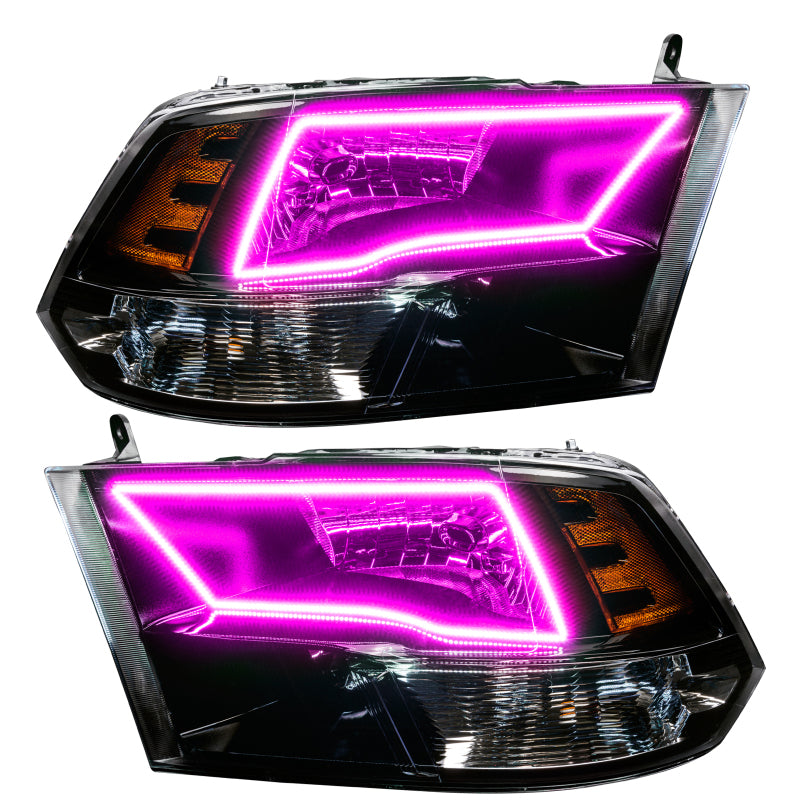 Oracle Lighting 09-18 RAM 1500 Sport Halo Headlights - Blk Housing w/No Controller