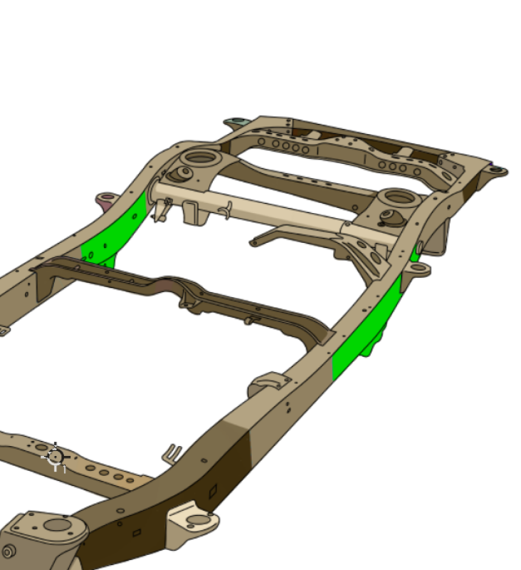 Rust Buster 01-07 Toyota Sequoia Mid Frame Section - Left