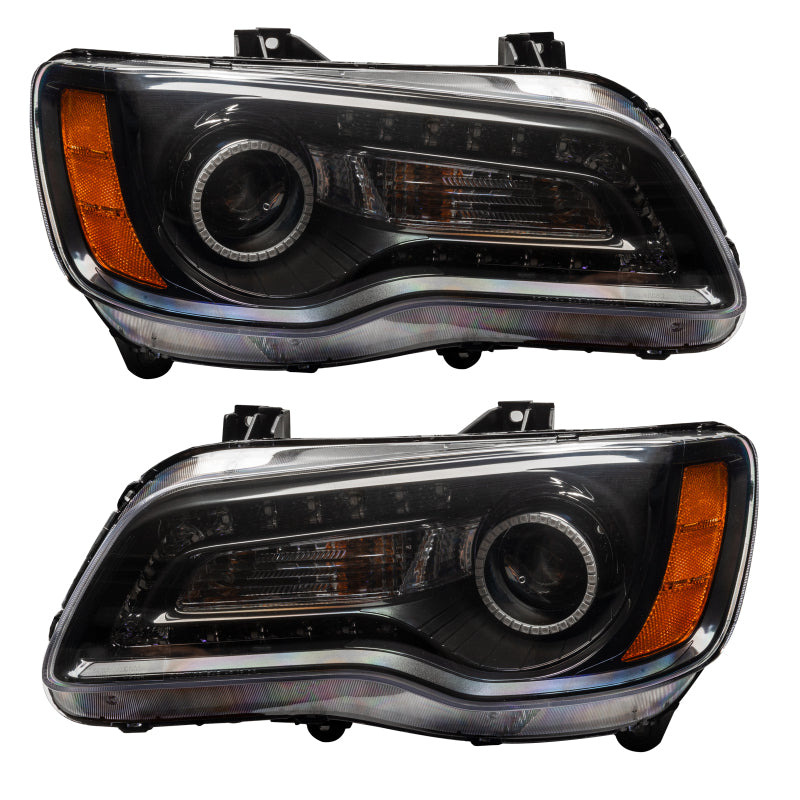 Oracle 11-14 Chrysler 300C SMD HL - Black - NON HID - ColorSHIFT DRL - ColorSHIFT
