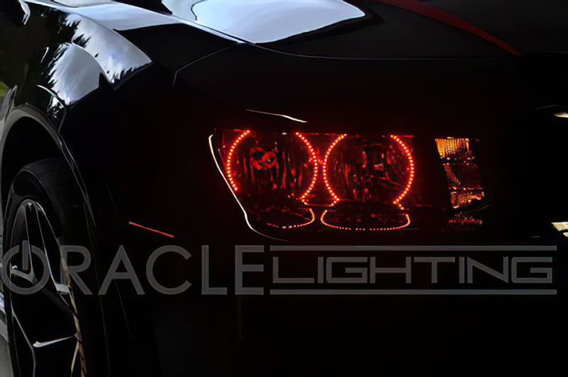 Oracle Chevrolet Camaro Non-RS 14-15 LED Dual Halo Kit Round Style - Green