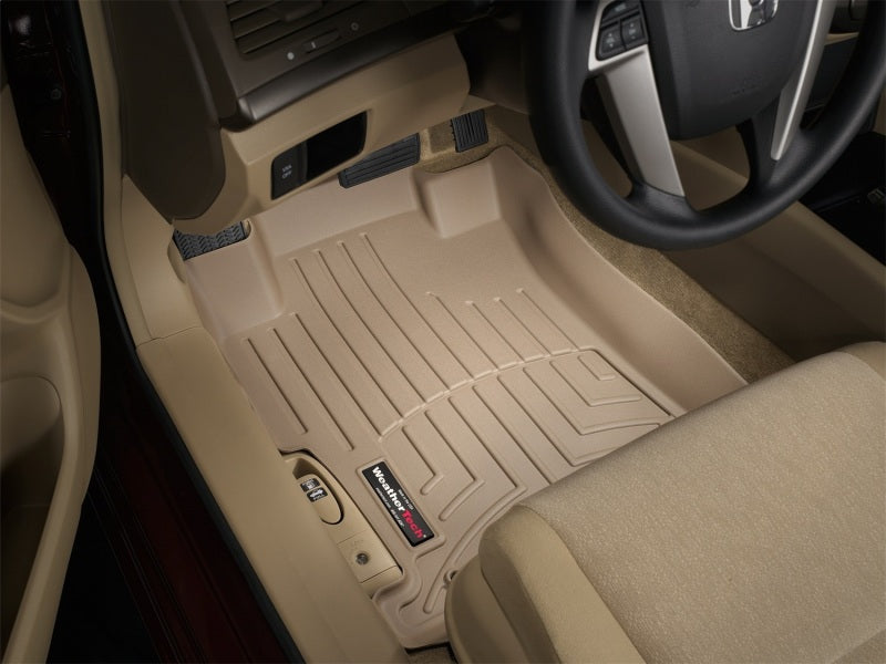WeatherTech 08-12 Honda Accord Front FloorLiner - Tan
