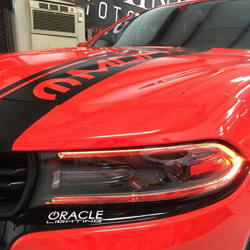 Oracle 15-21 Dodge Charger RGB+W DRL Headlight DRL Kit - ColorSHIFT w/ BC1 Controller