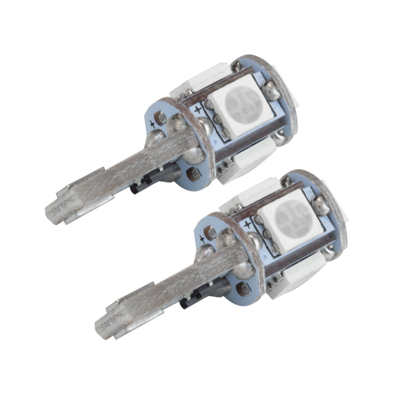 Oracle T10 5 LED 3 Chip SMD Bulbs (Pair) - Red