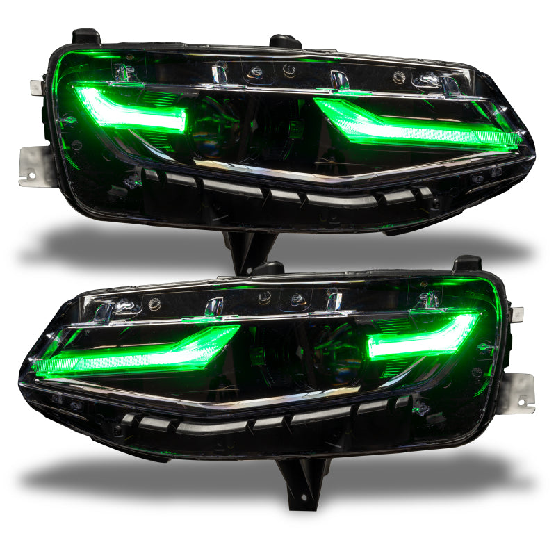 Oracle 19-21 Chevy Camaro LS/LT RGB+A Headlight DRL Kit - ColorSHIFT w/o Controller