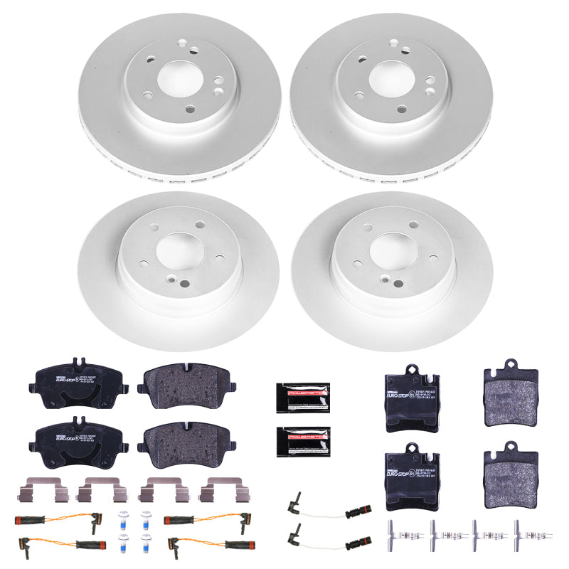 Power Stop 2003 Mercedes-Benz C230 Front and Rear Eurostop Brake Kit