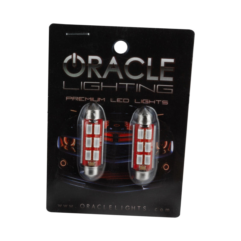 Oracle 44MM 6 LED 3-Chip Festoon Bulbs (Pair) - Green
