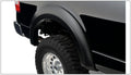 Black Extendafender Style Smooth Finish Rear Fender Flares For 2004-2008 Ford F150 Bushwacker