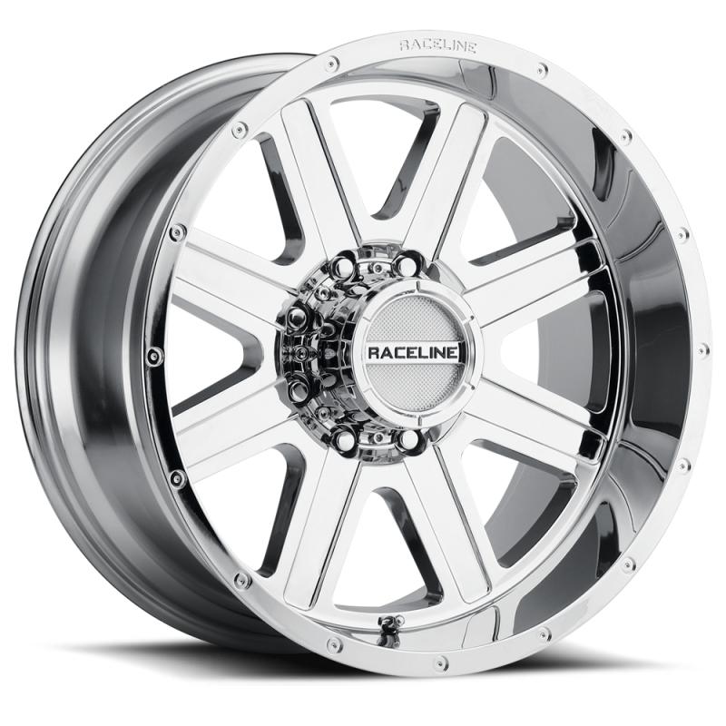 Raceline 940C Hostage 18x9in / 8x170 BP / -12mm Offset / 125.2mm Bore - Chrome Wheel