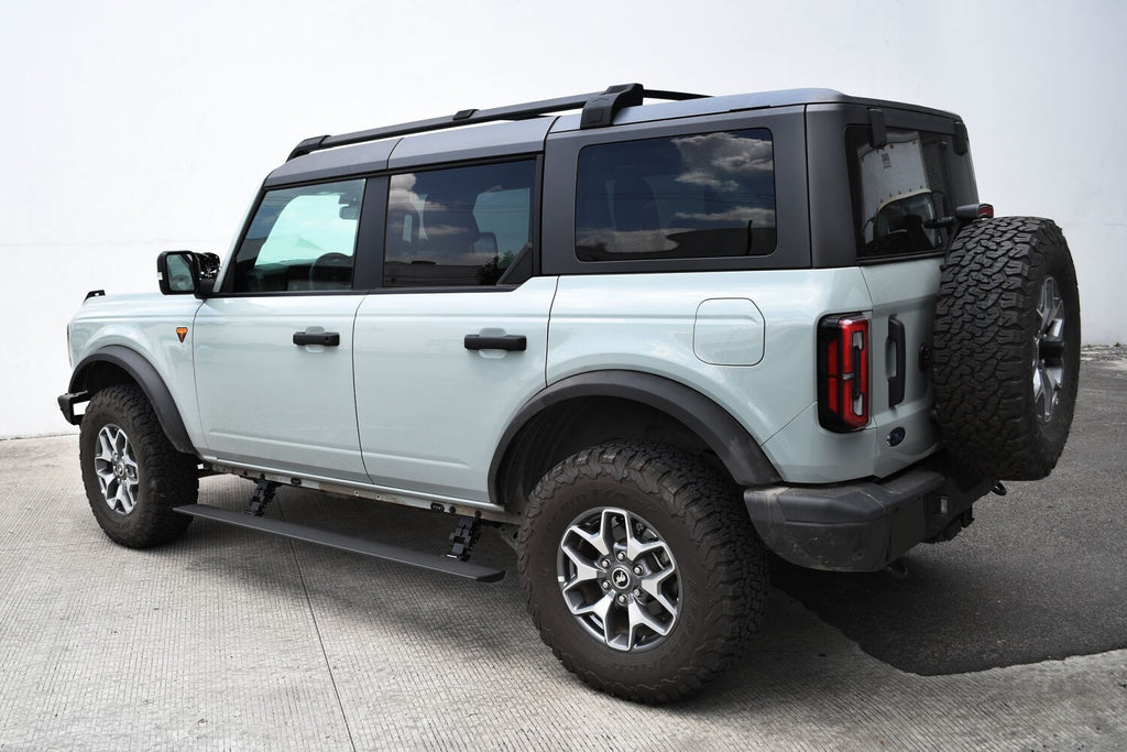 RealTruck VoltStep Electric Running Board Kit Textured Black 2021-2025 Ford Bronco Go Rhino