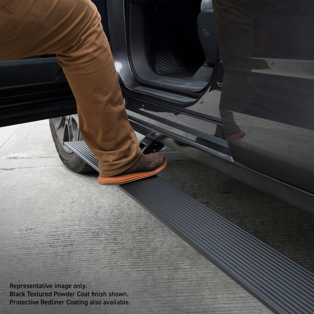 RealTruck VoltStep Electric Running Board Kit Protective Bedliner Coating 2021-2025 Ford Bronco Go Rhino