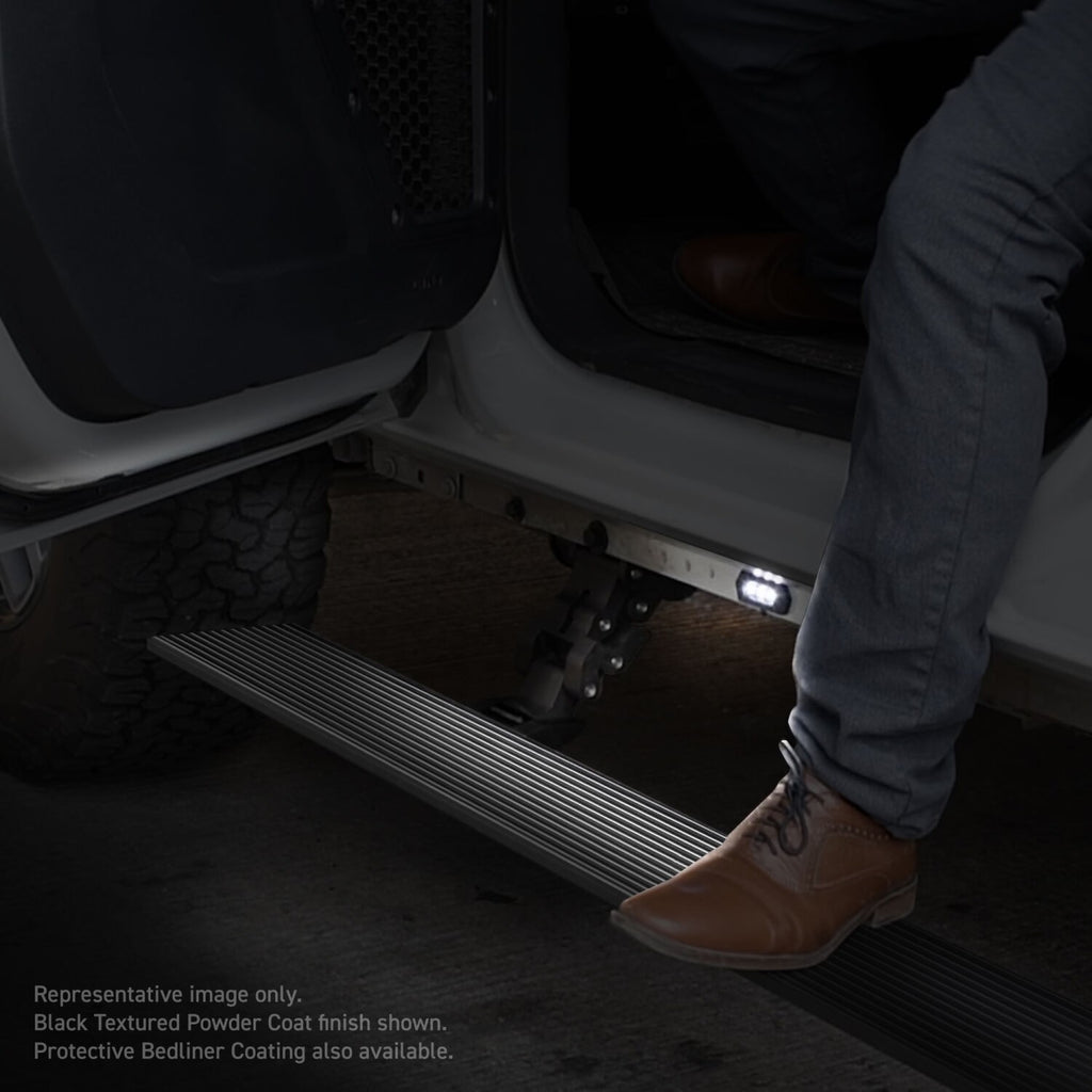 RealTruck VoltStep Electric Running Board Kit Protective Bedliner Coating 2021-2025 Ford Bronco Go Rhino