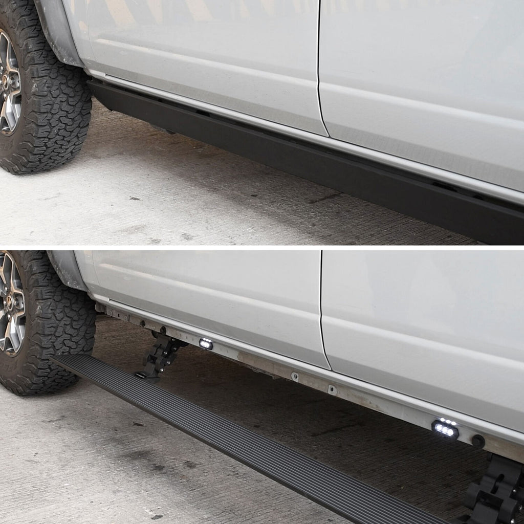 RealTruck VoltStep Electric Running Board Kit Textured Black 2015-2026 Colorado/Canyon Go Rhino