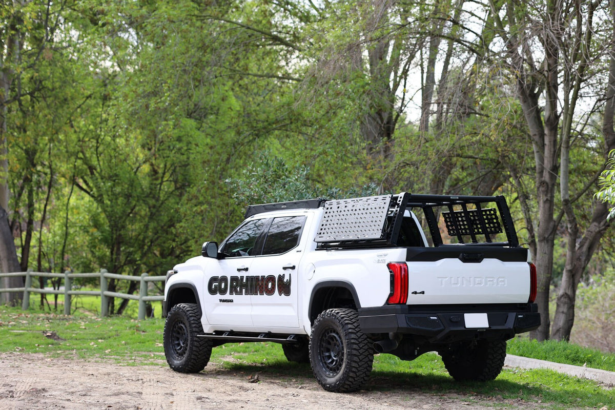 RealTruck VoltStep Electric Running Board Kit Textured Black 2022-2026 Toyota Tundra 4 Door Go Rhino