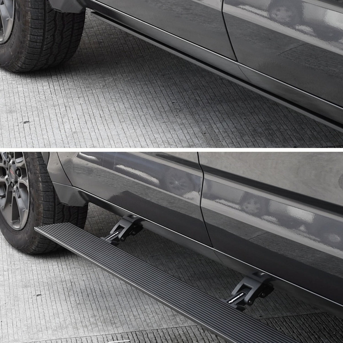 RealTruck VoltStep Electric Running Board Kit Textured Black 2022-2026 Toyota Tundra 4 Door Go Rhino