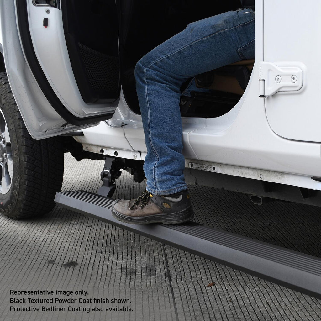 RealTruck VoltStep Electric Running Board Kit Textured Black For 2007-2018 Jeep Wrangler JK Go Rhino