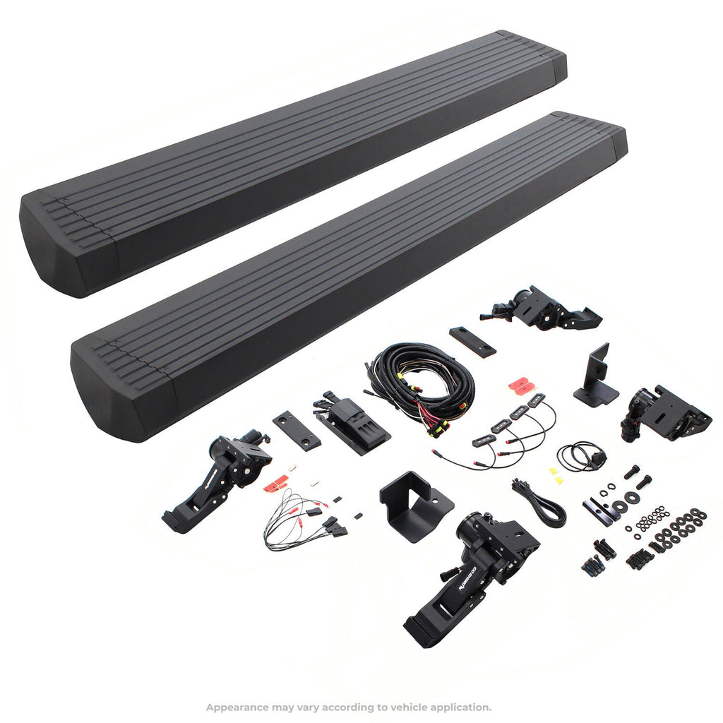 RealTruck VoltStep Electric Running Board Kit Textured Black For 2007-2018 Jeep Wrangler JK Go Rhino