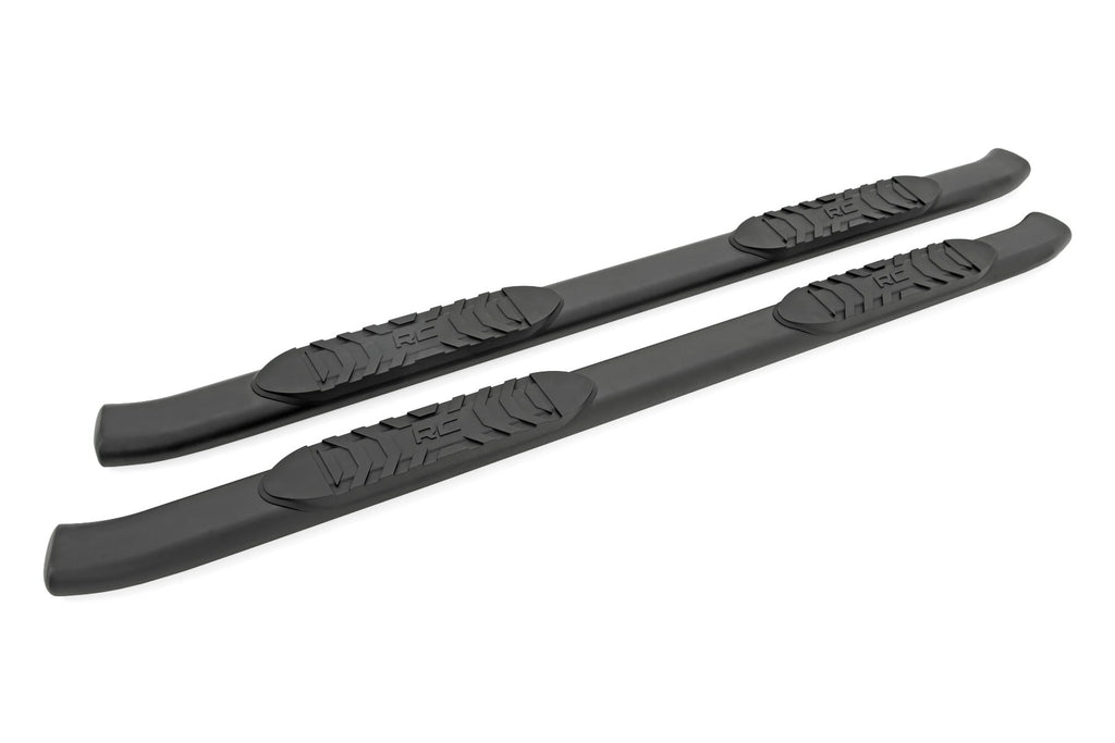Oval Nerf Step Crew Cab Black Ram 1500/2500/3500 2WD/4WD (2010-2025 & Classic) Rough Country