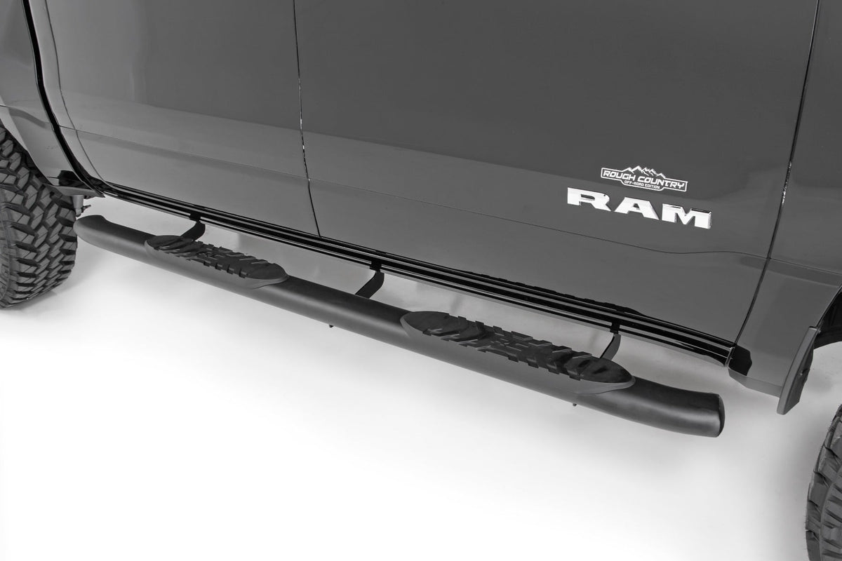 Oval Nerf Step Crew Cab Black Ram 1500 (19-26)/1500 TRX (21-24) Rough Country