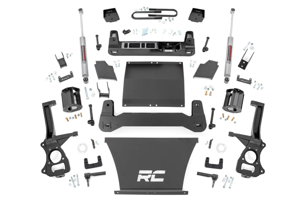 6 Inch Lift Kit Mono Leaf Rear Chevy Silverado 1500 4WD (2022-2024) Rough Country