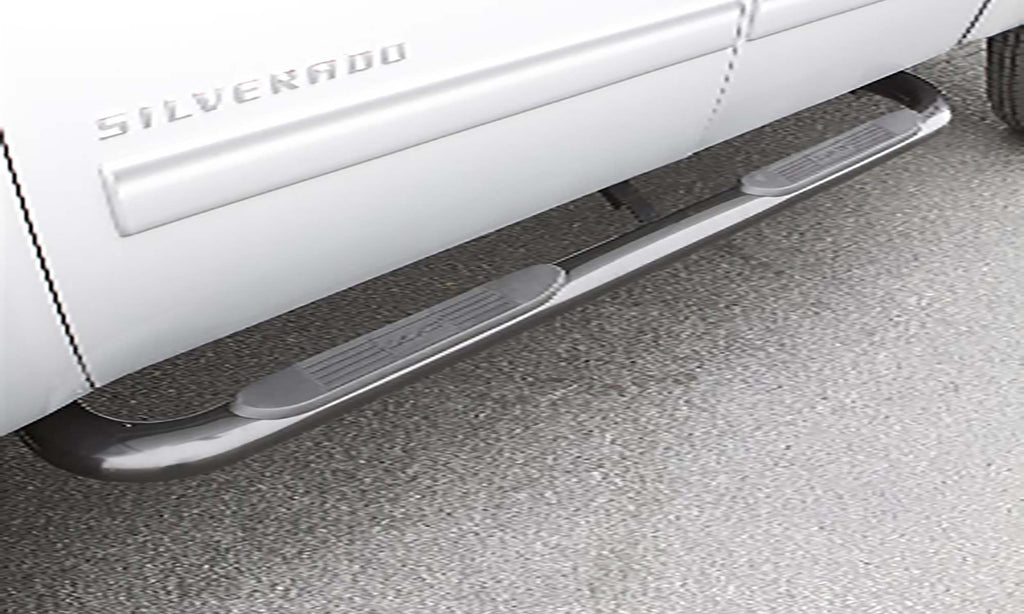 4 Inch Oval Bent Nerf Bars Polished Stainless 1997-2003 Ford F-150 SuperCab Lund