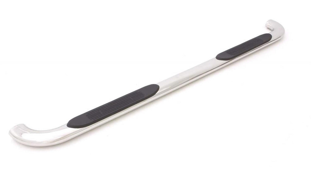 4 Inch Oval Bent Nerf Bars Polished Stainless 2019-2026 Silverado/Sierra 1500/2500/3500 Double Cab Lund