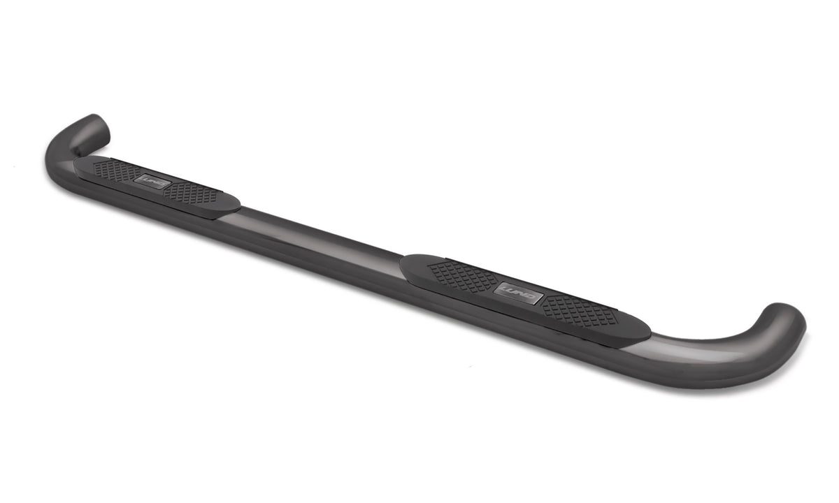 4 Inch Oval Bent Nerf Bars Black 2009-2024 Dodge Ram 1500/2500/3500/4500/5500 Cab & Chassis Crew Cab Lund
