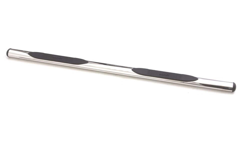 4 Inch Oval Straight Nerf Bars Polished Stainless 2019-2026 Silverado/Sierra 1500/2500/3500 Crew Cab Lund