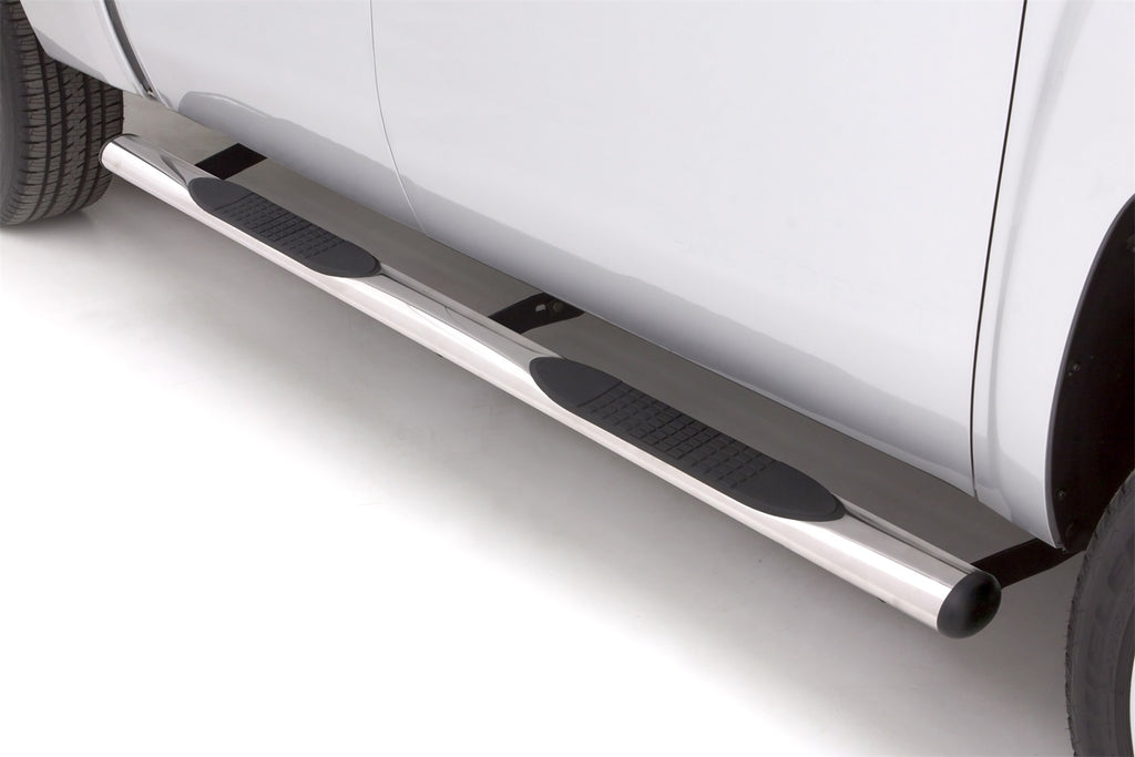 4 Inch Oval Straight Nerf Bars Polished Stainless 2009-2024 Dodge Ram 1500 Crew Cab Lund